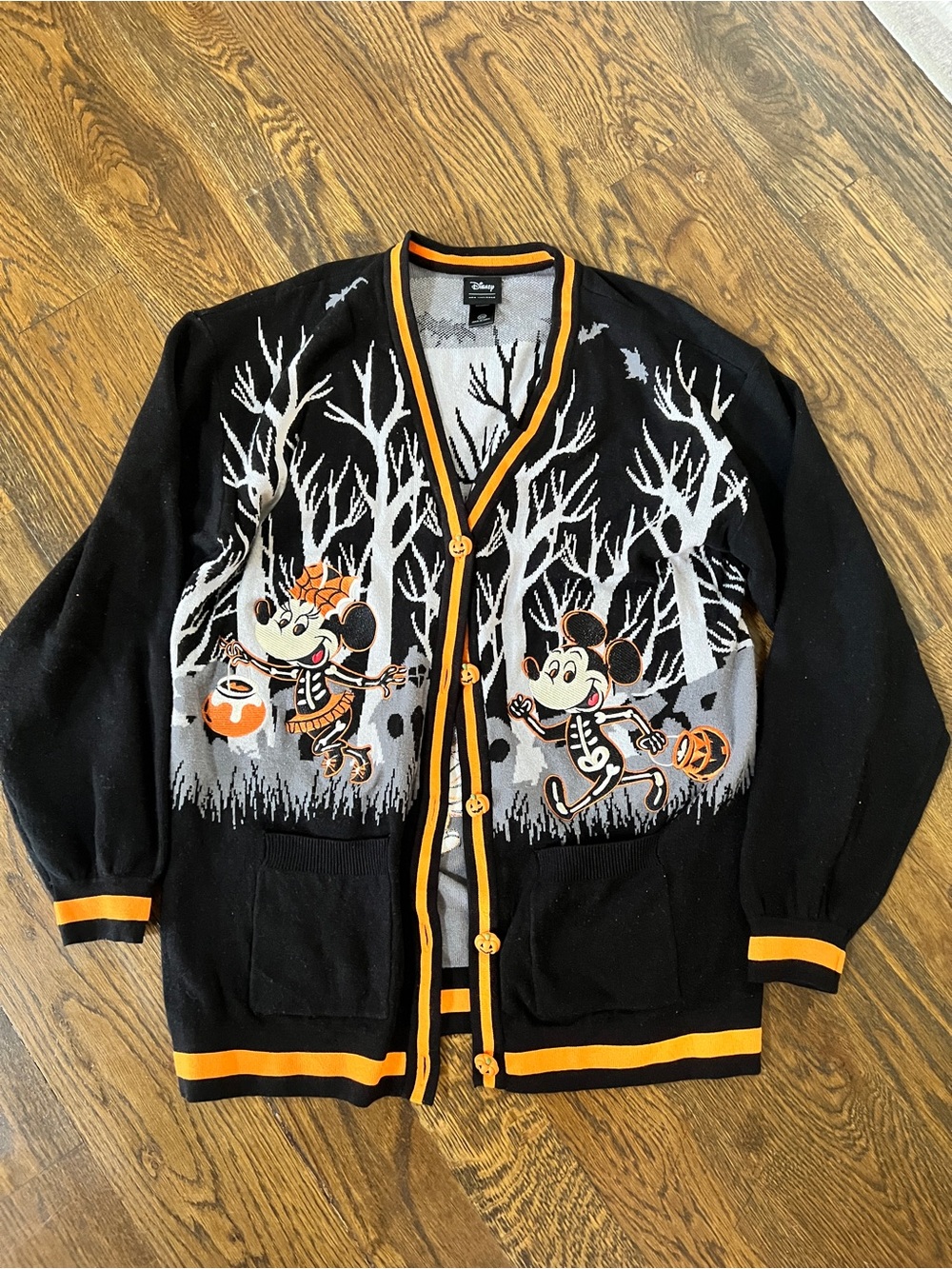 Adorable Disney Halloween Mickey Mouse cardigan Small